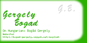 gergely bogad business card